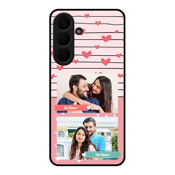 Samsung Galaxy S26 Plus 5G Custom Glass Phone Case - Photo With Heart Design