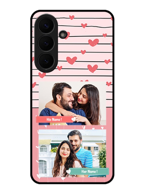 Custom Samsung Galaxy S26 Plus 5G Custom Glass Phone Case - Photo With Heart Design
