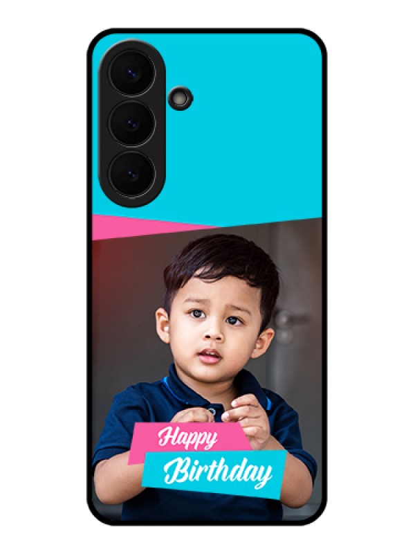 Custom Samsung Galaxy S26 Plus 5G Custom Glass Phone Case - Image Holder With 2 Color Design