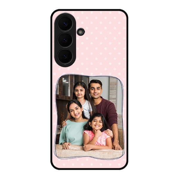 Samsung Galaxy S26 Plus 5G Custom Glass Phone Case - Family With Dots Design Samsung Galaxy S26 Plus 5G Custom Glass Phone Case - Family With Dots Design