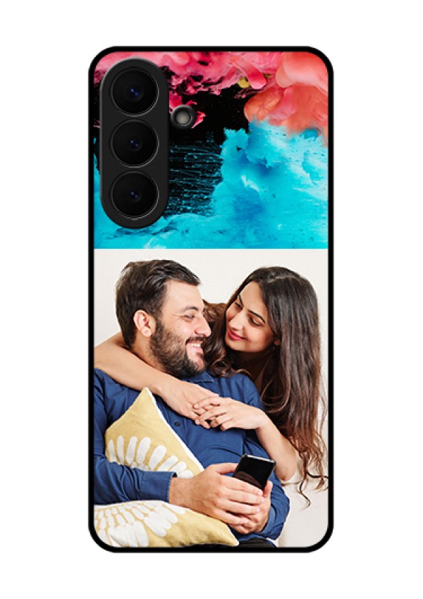 Samsung Galaxy S26 Plus 5G Custom Glass Phone Case - Quote With Acrylic Painting Design