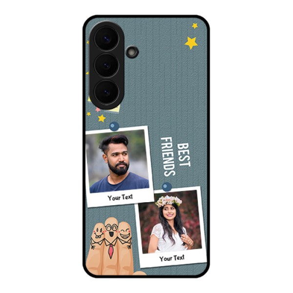 Samsung Galaxy S26 Plus 5G Custom Glass Phone Case - Sticky Frames And Friendship Design Samsung Galaxy S26 Plus 5G Custom Glass Phone Case - Sticky Frames And Friendship Design