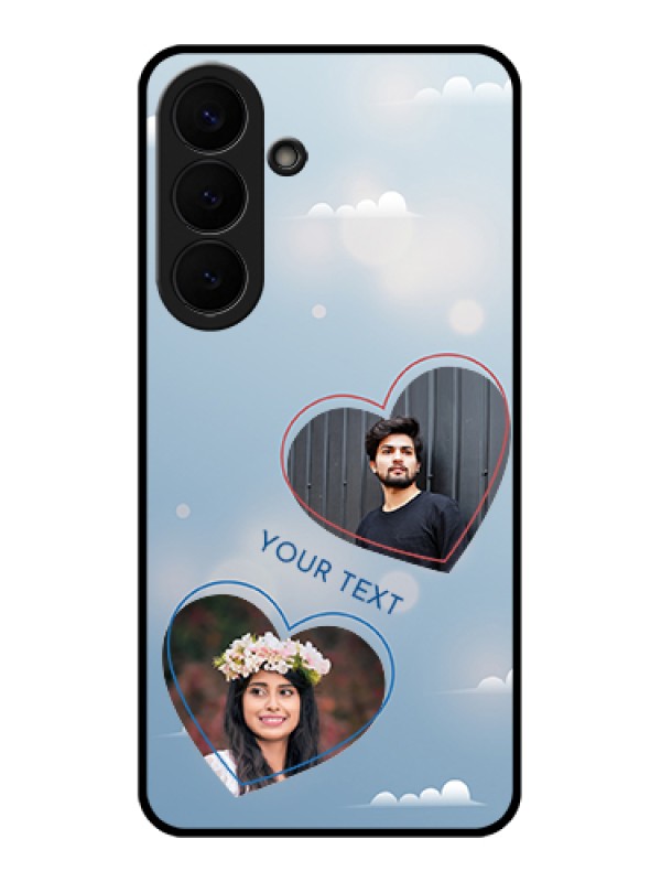 Custom Samsung Galaxy S26 Plus 5G Custom Glass Phone Case - Blue Color Couple Design