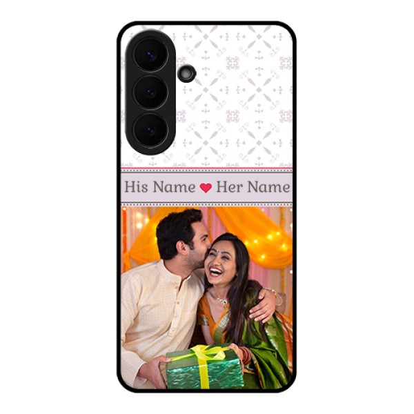 Samsung Galaxy S26 Plus 5G Custom Glass Phone Case - With Photo And Ethnic Design Samsung Galaxy S26 Plus 5G Custom Glass Phone Case - With Photo And Ethnic Design