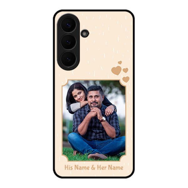 Samsung Galaxy S26 Plus 5G Custom Glass Phone Case - With Confetti Love Design Samsung Galaxy S26 Plus 5G Custom Glass Phone Case - With Confetti Love Design