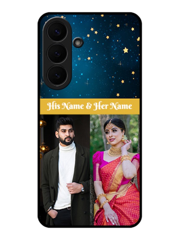 Custom Samsung Galaxy S26 Plus 5G Custom Glass Phone Case - Galaxy Stars Backdrop Design