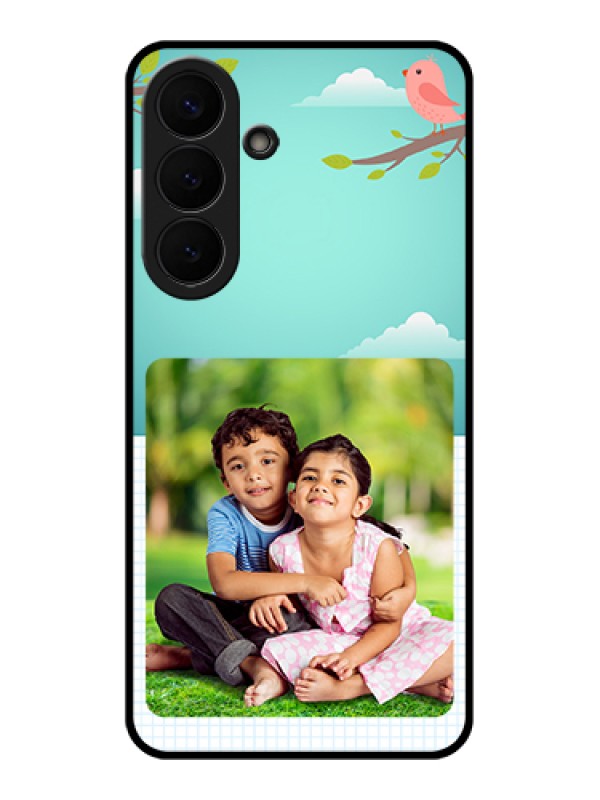 Custom Samsung Galaxy S26 Plus 5G Custom Glass Phone Case - Doodle Love Design
