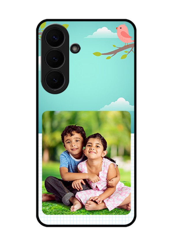 Samsung Galaxy S26 Plus 5G Custom Glass Phone Case - Doodle Love Design