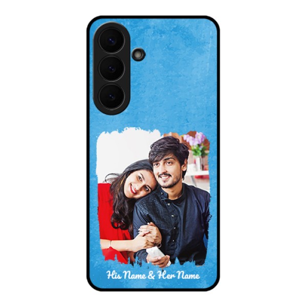 Samsung Galaxy S26 Plus 5G Custom Glass Phone Case - Blue Color Vintage Design Samsung Galaxy S26 Plus 5G Custom Glass Phone Case - Blue Color Vintage Design