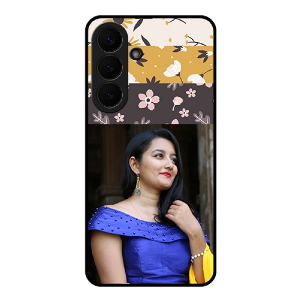 Samsung Galaxy S26 Plus 5G Custom Glass Phone Case - Stylish Floral Design Samsung Galaxy S26 Plus 5G Custom Glass Phone Case - Stylish Floral Design