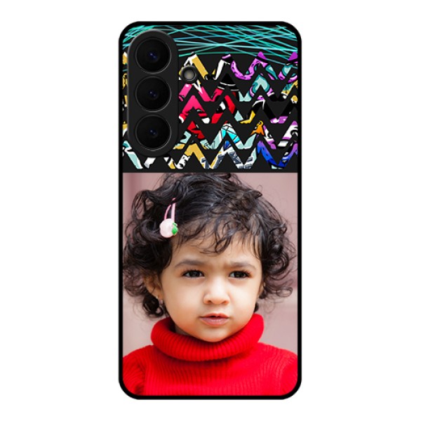 Samsung Galaxy S26 Plus 5G Custom Glass Phone Case - Neon Abstract Design