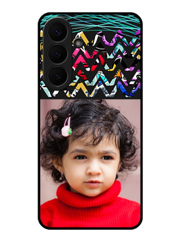 Custom Samsung Galaxy S26 Plus 5G Custom Glass Phone Case - Neon Abstract Design