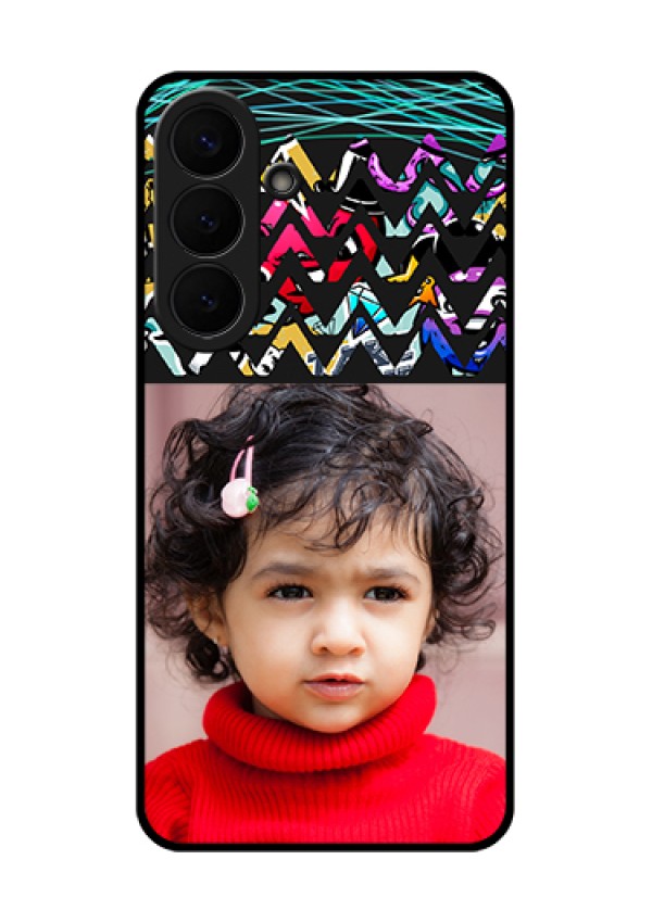 Samsung Galaxy S26 Plus 5G Custom Glass Phone Case - Neon Abstract Design