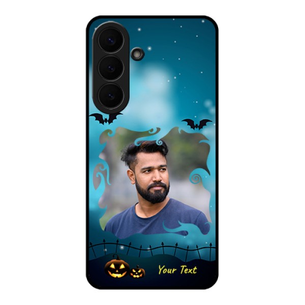 Samsung Galaxy S26 Plus 5G Custom Glass Phone Case - Halloween Frame Design Samsung Galaxy S26 Plus 5G Custom Glass Phone Case - Halloween Frame Design
