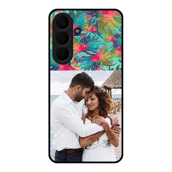 Samsung Galaxy S26 Plus 5G Custom Glass Phone Case - Watercolor Floral Design