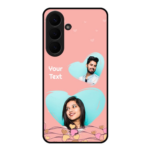 Samsung Galaxy S26 Plus 5G Custom Glass Phone Case - Love Doodle Design