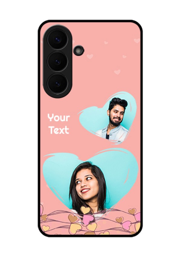 Samsung Galaxy S26 Plus 5G Custom Glass Phone Case - Love Doodle Design