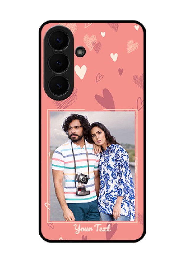 Samsung Galaxy S26 Plus 5G Custom Glass Phone Case - Love Doodle Art Design