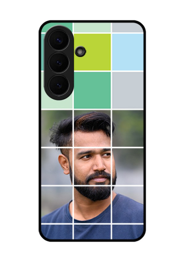 Samsung Galaxy S26 Plus 5G Custom Glass Phone Case - With White Box Pattern
