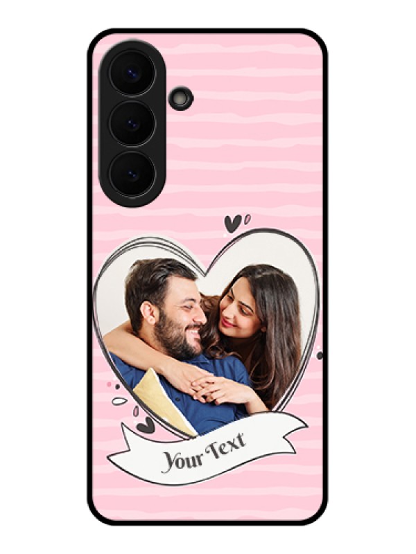 Custom Samsung Galaxy S26 Plus 5G Custom Glass Phone Case - Vintage Heart Design