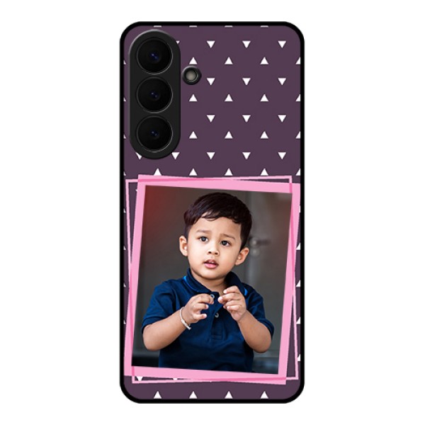 Samsung Galaxy S26 Plus 5G Custom Glass Phone Case - Triangle Pattern Dotted Design Samsung Galaxy S26 Plus 5G Custom Glass Phone Case - Triangle Pattern Dotted Design