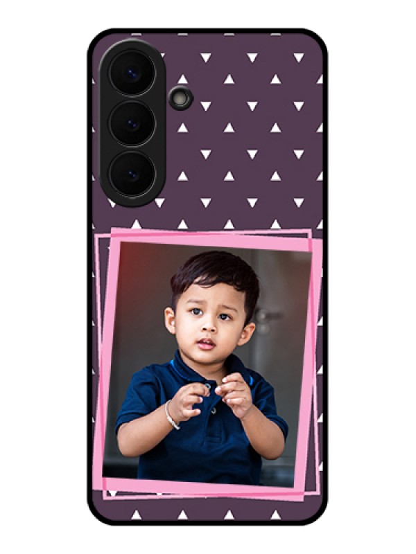 Custom Samsung Galaxy S26 Plus 5G Custom Glass Phone Case - Triangle Pattern Dotted Design