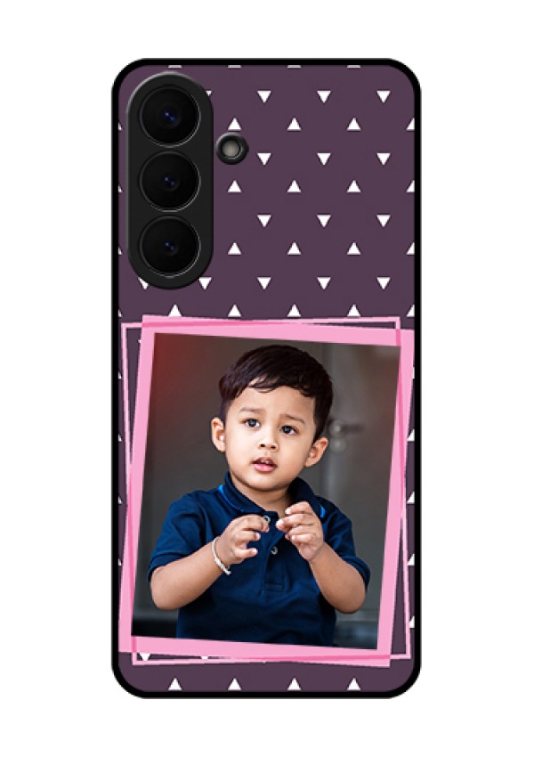 Samsung Galaxy S26 Plus 5G Custom Glass Phone Case - Triangle Pattern Dotted Design