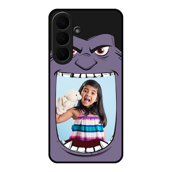 Samsung Galaxy S26 Plus 5G Custom Glass Phone Case - Angry Monster Design Samsung Galaxy S26 Plus 5G Custom Glass Phone Case - Angry Monster Design