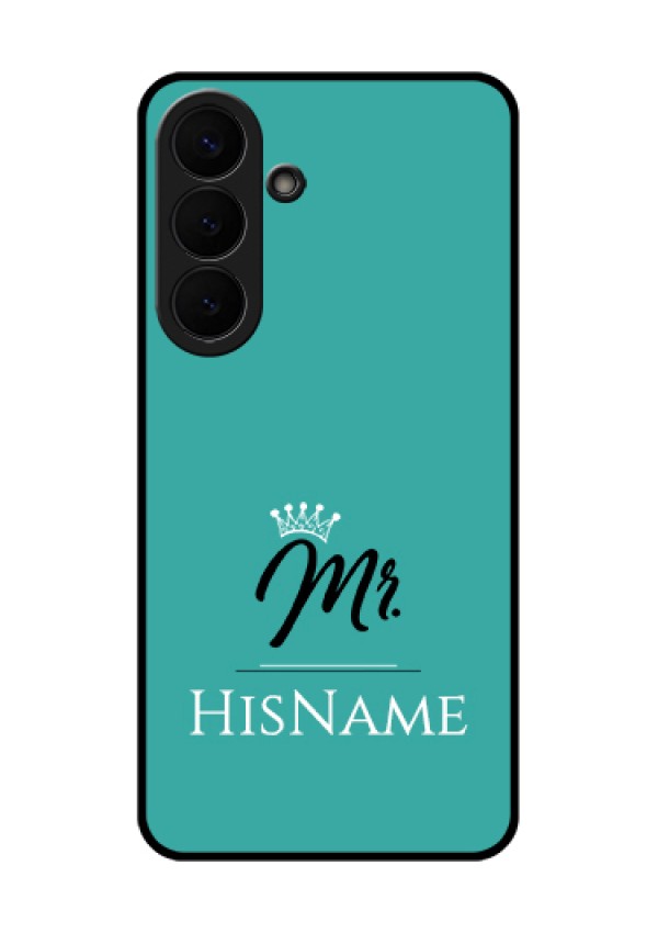 Samsung Galaxy S26 Plus 5G Custom Glass Phone Case - Mr With Name Design