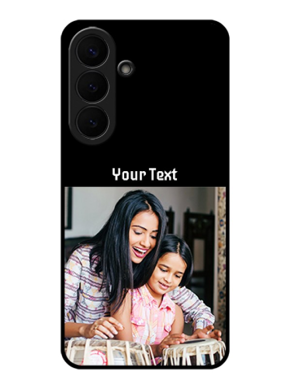Custom Samsung Galaxy S26 Plus 5G Custom Glass Phone Case - Photo With Name Design