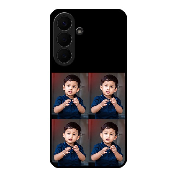 Samsung Galaxy S26 Plus 5G Custom Glass Phone Case - 4 Image Holder Design