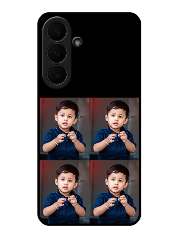 Custom Samsung Galaxy S26 Plus 5G Custom Glass Phone Case - 4 Image Holder Design