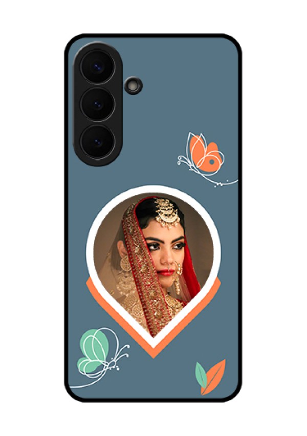 Samsung Galaxy S26 Plus 5G Custom Glass Phone Case - Droplet Butterflies Design
