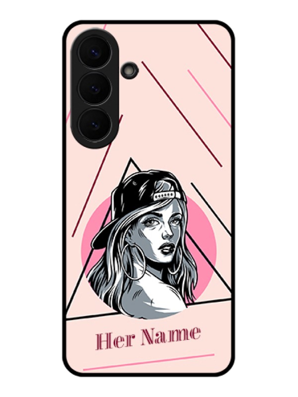 Custom Samsung Galaxy S26 Plus 5G Custom Glass Phone Case - Rockstar Girl Design
