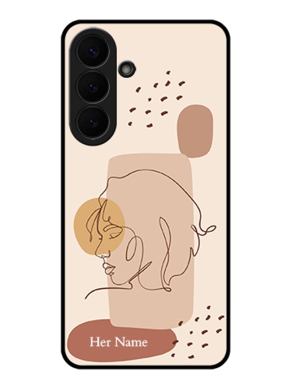 Custom Samsung Galaxy S26 Plus 5G Custom Glass Phone Case - Calm Woman Line Art Design