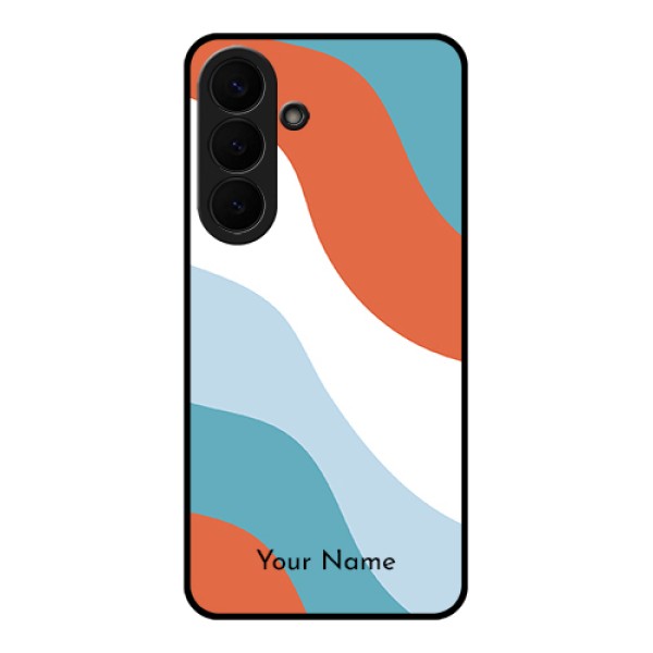 Samsung Galaxy S26 Plus 5G Custom Glass Phone Case - Coloured Waves Design