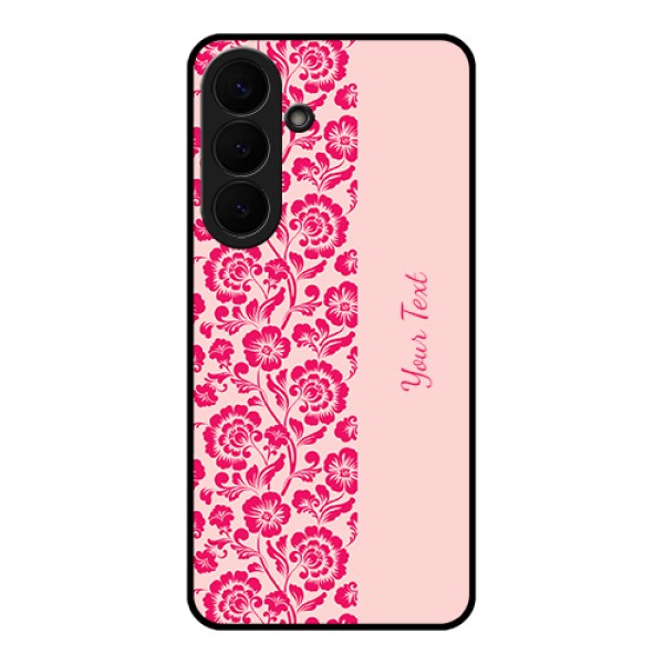 Samsung Galaxy S26 Plus 5G Custom Glass Phone Case - Attractive Floral Pattern Design