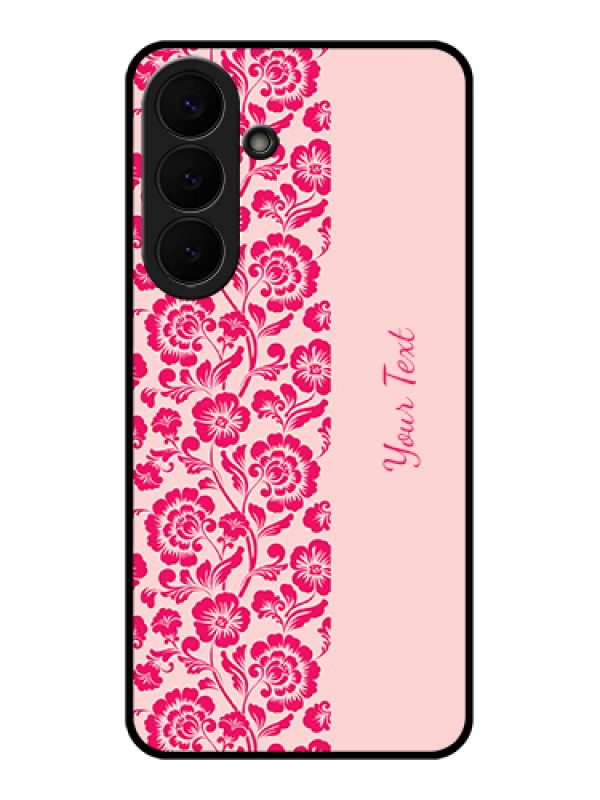 Custom Samsung Galaxy S26 Plus 5G Custom Glass Phone Case - Attractive Floral Pattern Design