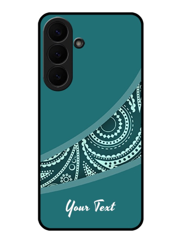 Custom Samsung Galaxy S26 Plus 5G Custom Glass Phone Case - Semi Visible Floral Design