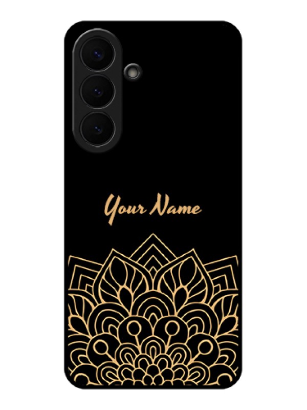 Custom Samsung Galaxy S26 Plus 5G Custom Glass Phone Case - Golden Mandala Design