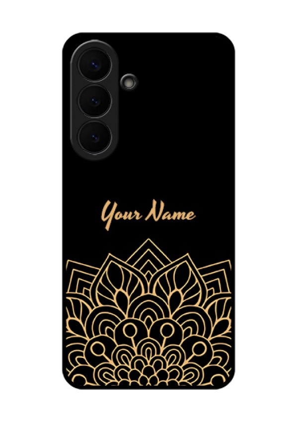 Samsung Galaxy S26 Plus 5G Custom Glass Phone Case - Golden Mandala Design
