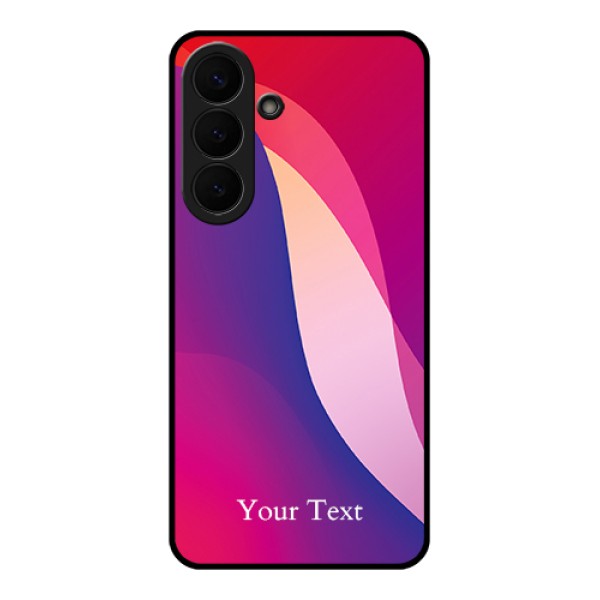 Samsung Galaxy S26 Plus 5G Custom Glass Phone Case - Digital Abstract Overlap Design