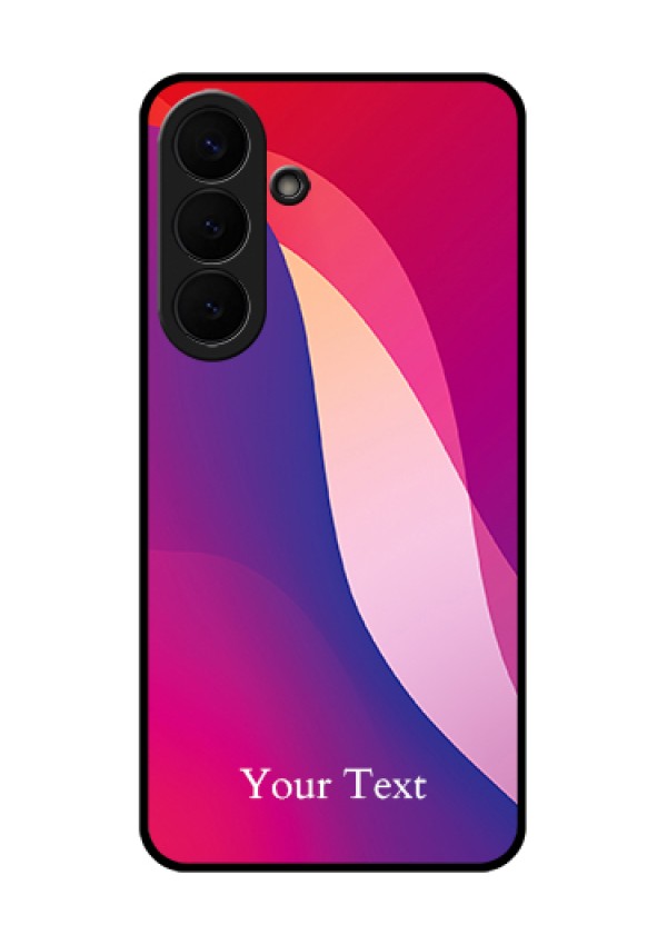 Samsung Galaxy S26 Plus 5G Custom Glass Phone Case - Digital Abstract Overlap Design