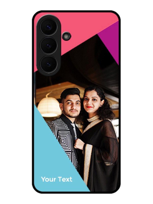 Custom Samsung Galaxy S26 Plus 5G Custom Glass Phone Case - Stacked Triple Colour Design