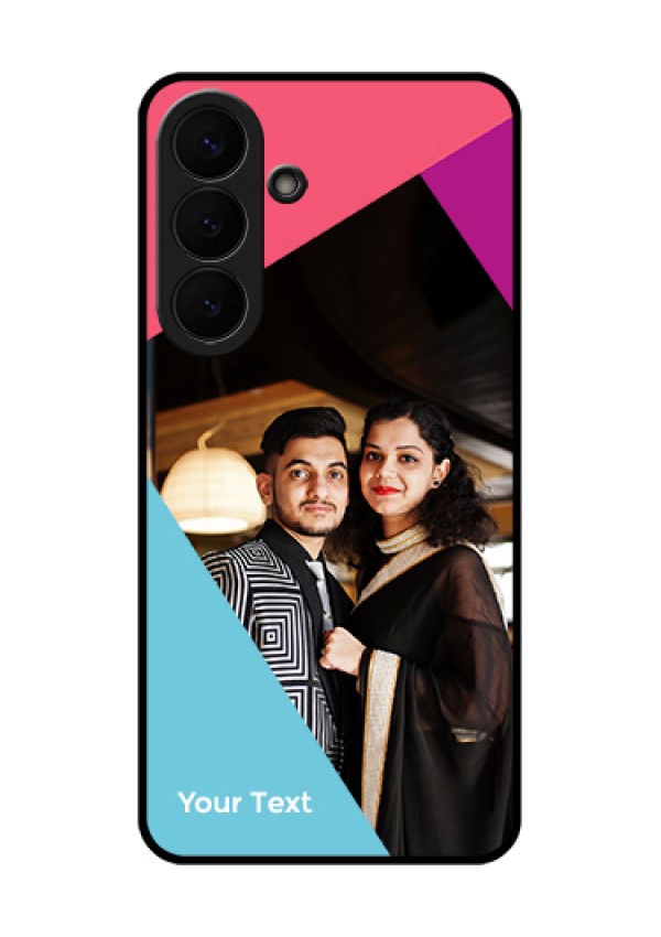 Samsung Galaxy S26 Plus 5G Custom Glass Phone Case - Stacked Triple Colour Design
