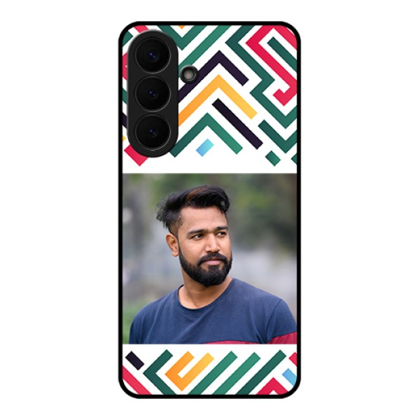 Samsung Galaxy S26 Plus 5G Custom Glass Phone Case - Colorful Maze Pattern Design Samsung Galaxy S26 Plus 5G Custom Glass Phone Case - Colorful Maze Pattern Design