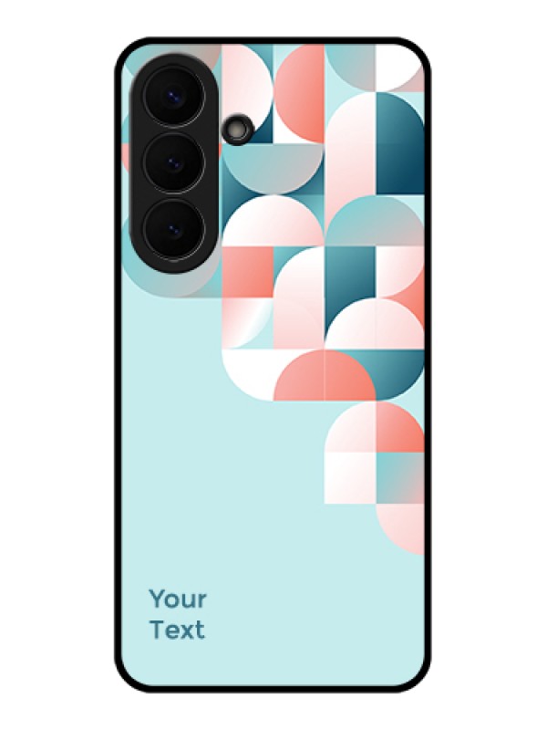 Custom Samsung Galaxy S26 Plus 5G Custom Glass Phone Case - Stylish Semi - Circle Pattern Design