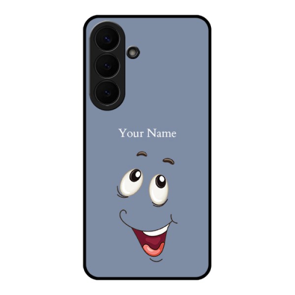 Samsung Galaxy S26 Plus 5G Custom Glass Phone Case - Laughing Cartoon Face Design