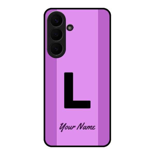 Samsung Galaxy S26 Plus 5G Custom Glass Phone Case - Tricolor Custom Text Design