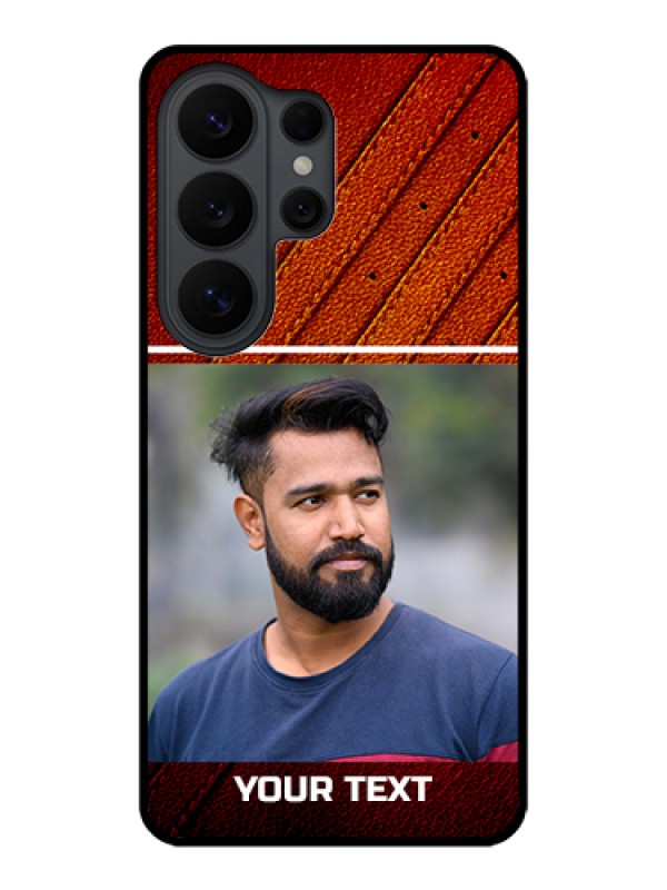 Custom Samsung Galaxy S26 Ultra 5G Custom Glass Phone Case - Leather Phone Case Design